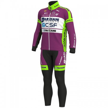 Tenue Cycliste Manches Longues et Collant à Bretelles 2020 Bardiani-CSF N001